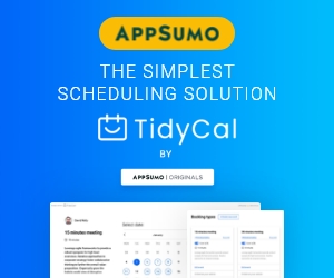 Marketing Banner for App Sumo and TidyCal